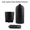 6.8L Carbon Fiber Cylinder Protective Case – Black Rubber, 2.5mm Thick, with 6-Angle Base, for PCP, Diving & Industrial Use